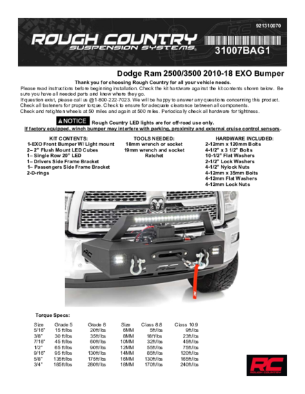 Installation Manual